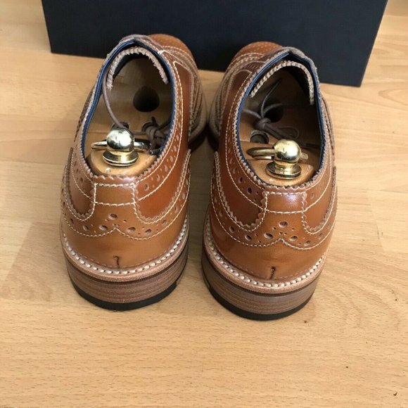 Grenson Tim Little Bumble BEE Tan Leather Brogue Shoes main image 13